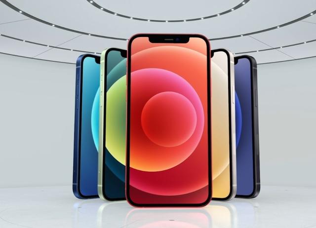 苹果 iPhone 12 5G 搭载 A14 芯片：采用直面边框设计，五款颜色